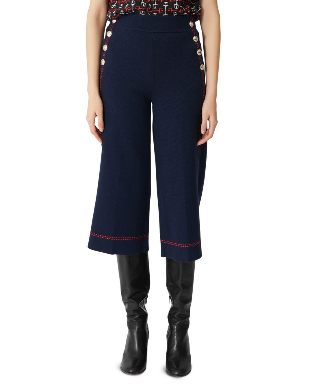 Maje Payo Sailor - Style Culottes in Blue | Lyst Canada