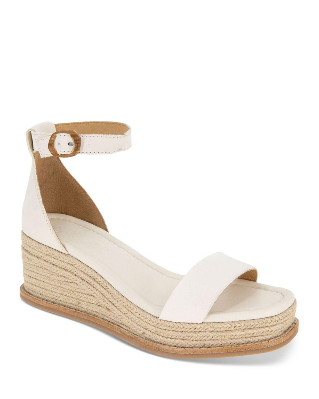 Splendid Darcy Square Toe Espadrille Wedge Heel Sandals in Metallic Lyst