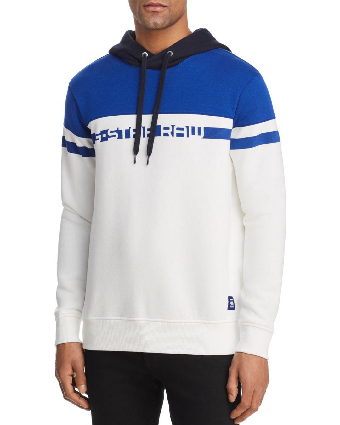 G-Star RAW Cotton Raw Pinstripe Hoodie 