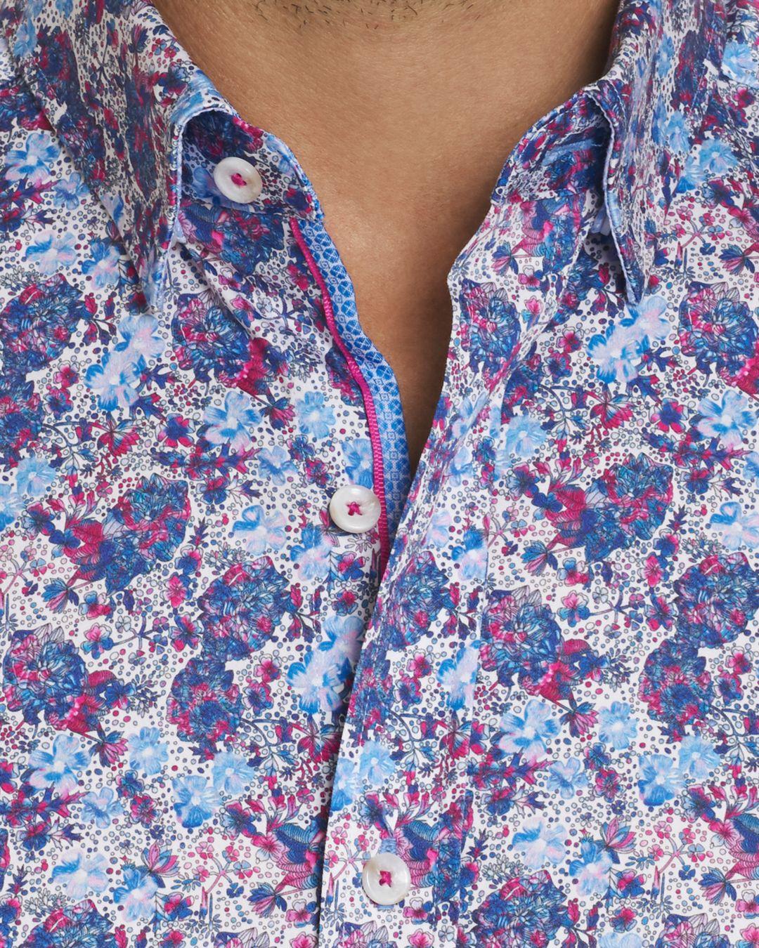 Robert Graham Mens Paladin Short Sleeve Slim Fit Shirt