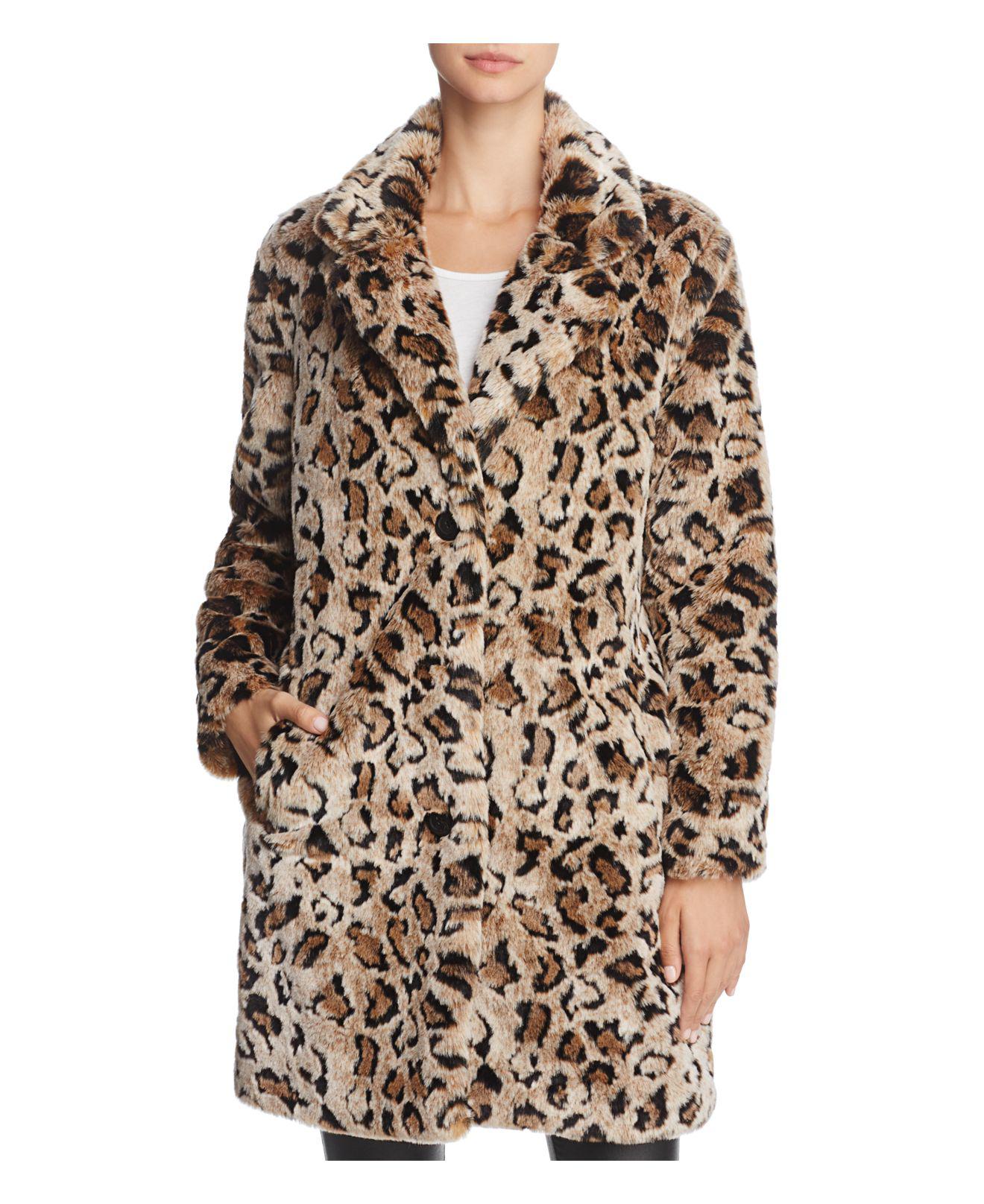 Lyst - Bb Dakota Rooney Faux-fur Leopard Coat in Brown