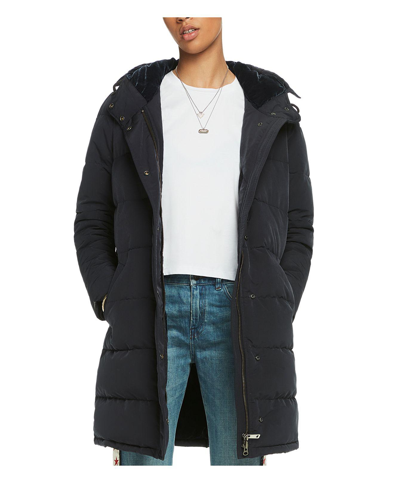 lined puffer coat