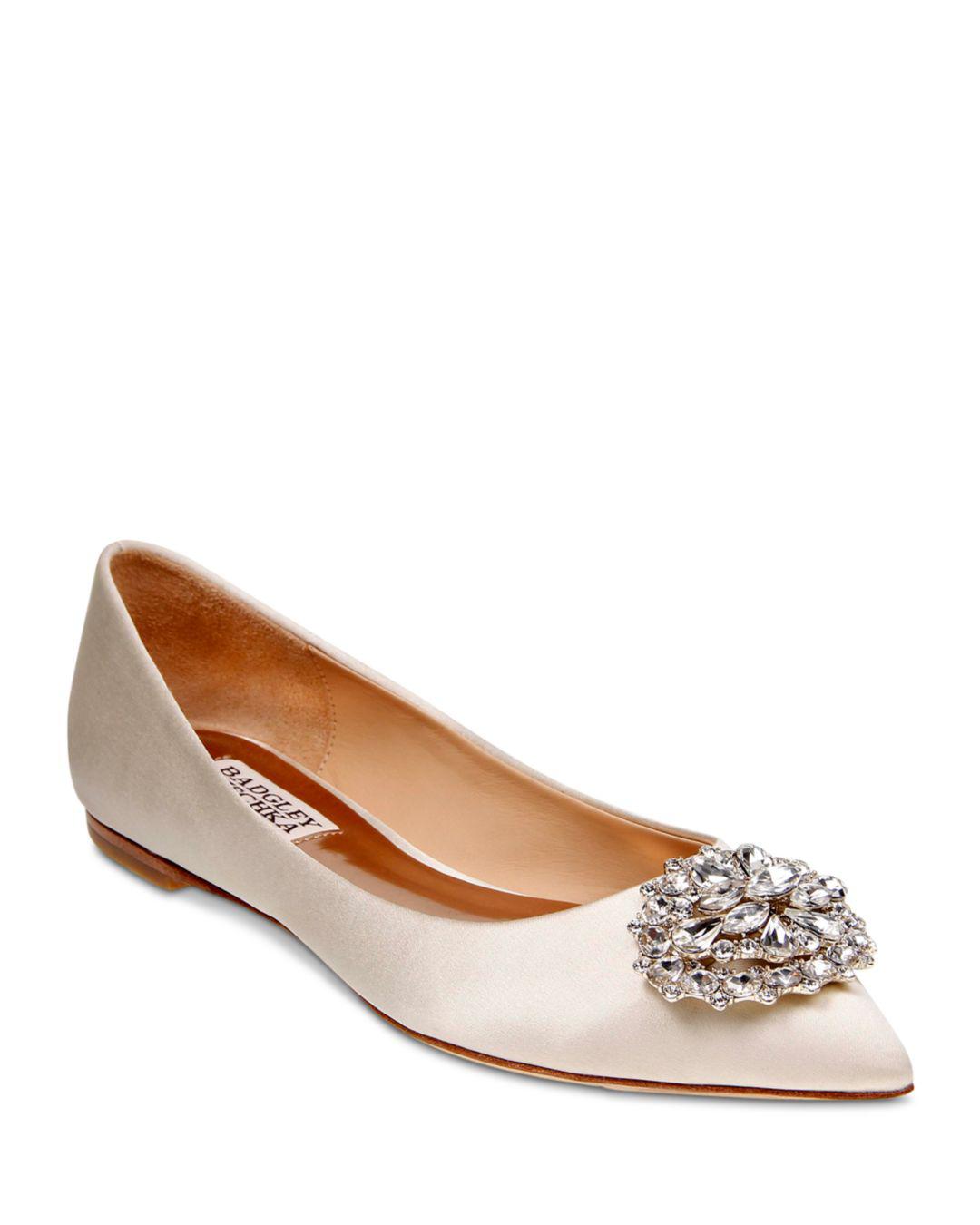 pointed toe open back flats