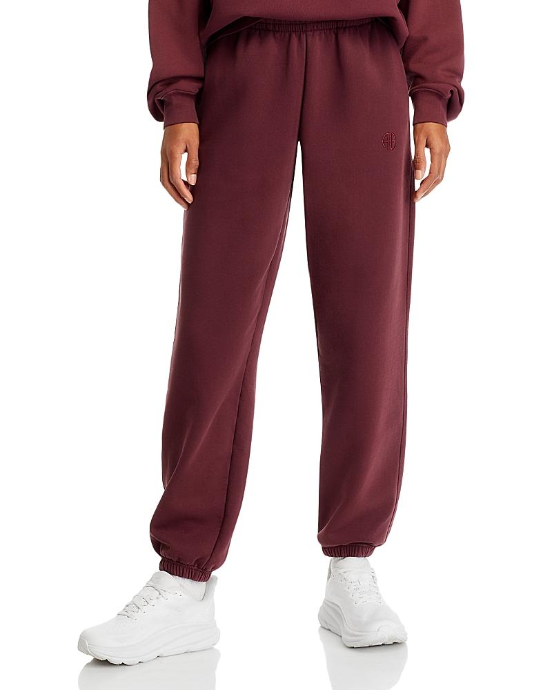 【関税込み】ANINE BING レッド Karter スウェットパンツ ANINE BING Karter cotton-blend fleece track pants | NET-A-PORTER