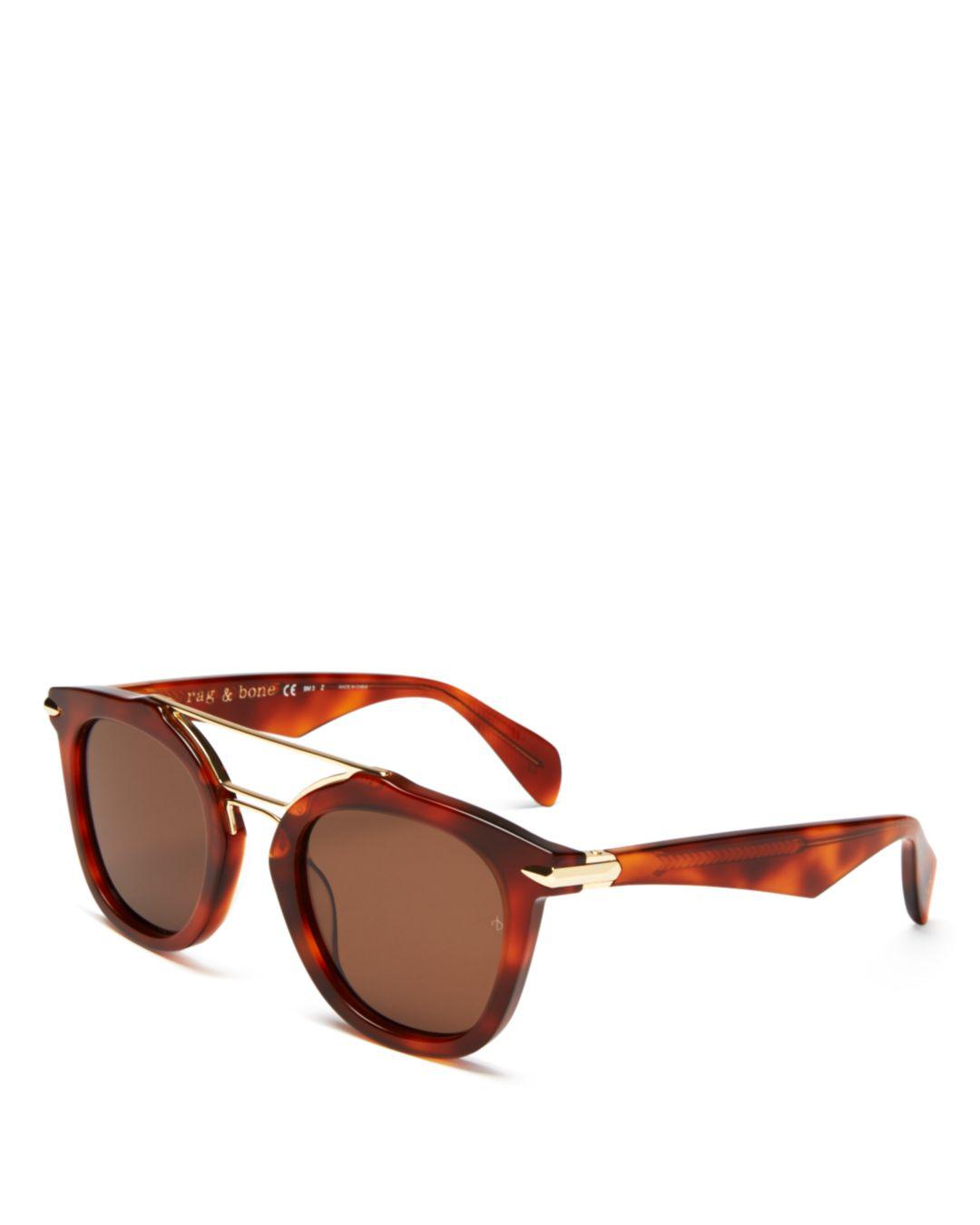 rag & bone 49mm round sunglasses