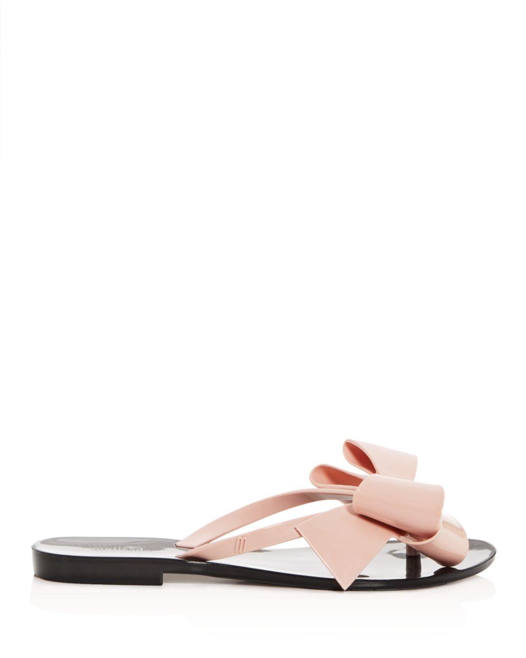 melissa harmonic bow flip flops