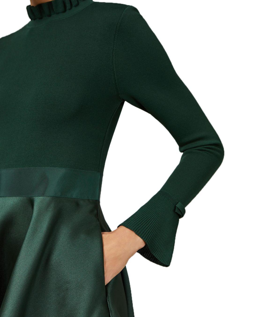 Ted Baker Satin Zadi Long Sleeve Fit 