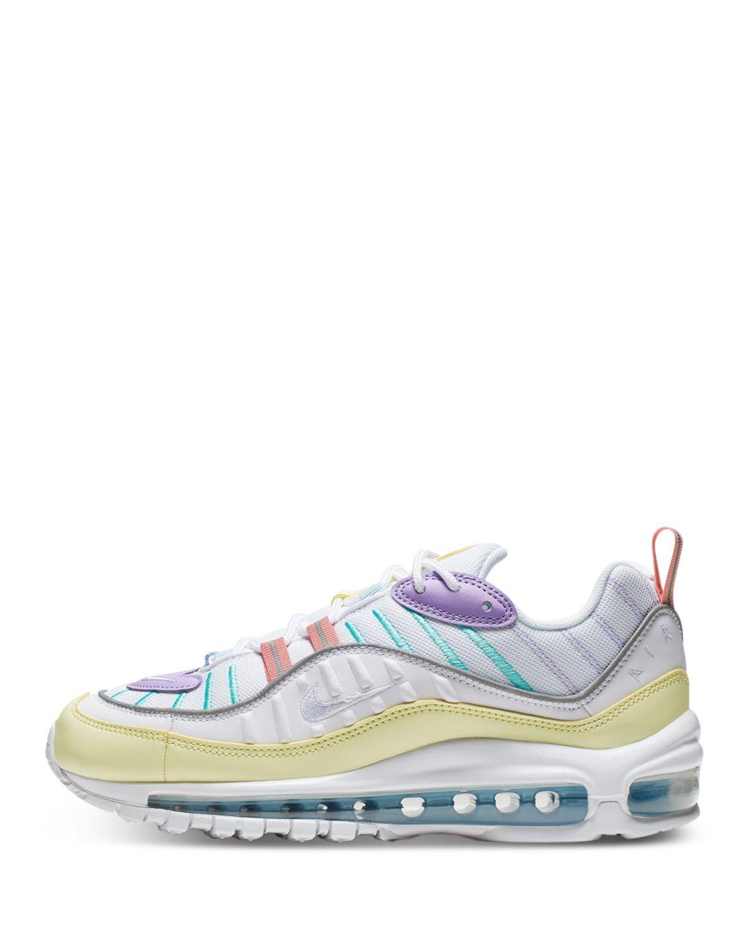 Nike Synthetic Pastel Air Max 98 Trainers in Green (White) - Lyst