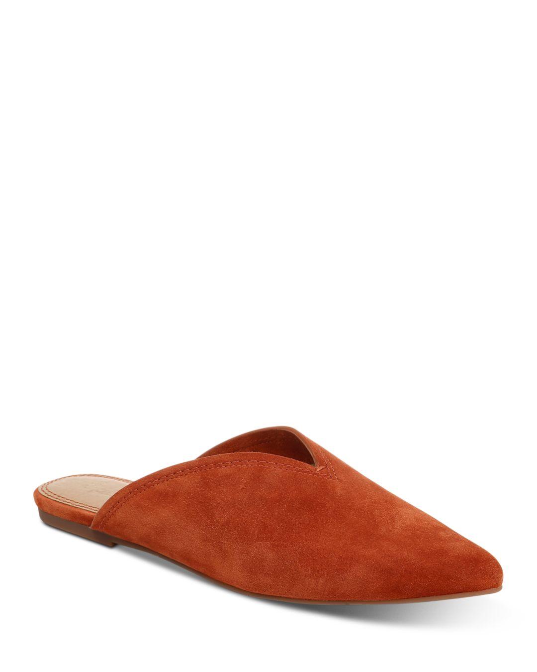womens suede mules