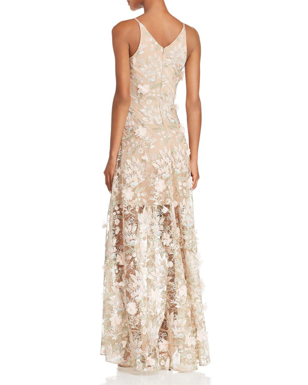 dress the population sidney embellished lace gown