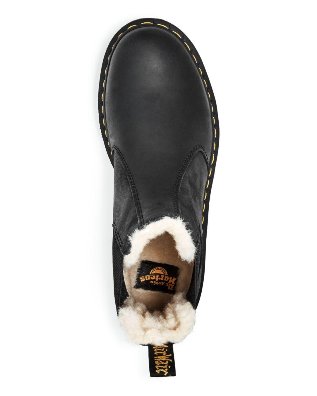 fur lined dm boots