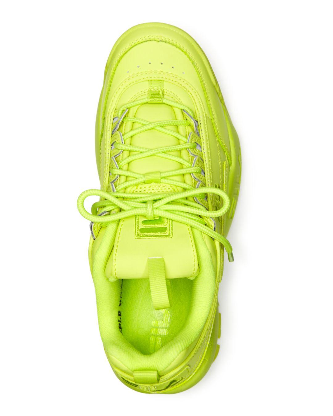 fila disruptor lime green