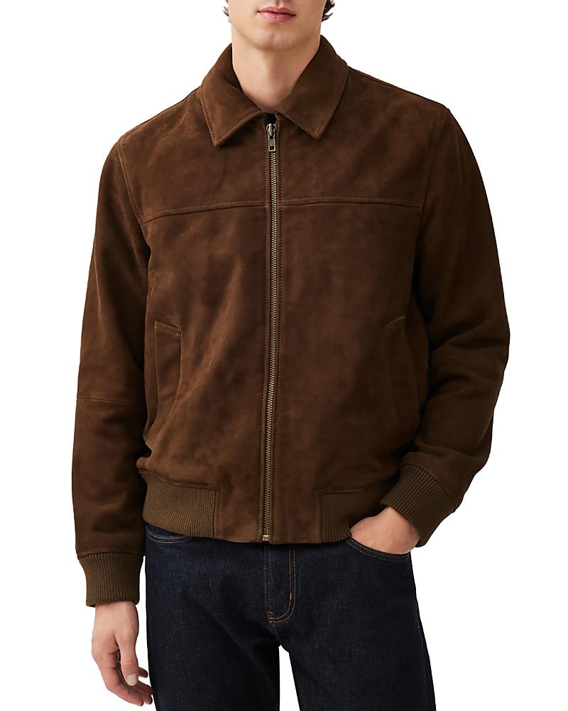 Rodd & Gunn Redvale Zip Front Suede Jacket in Brown for Men | Lyst