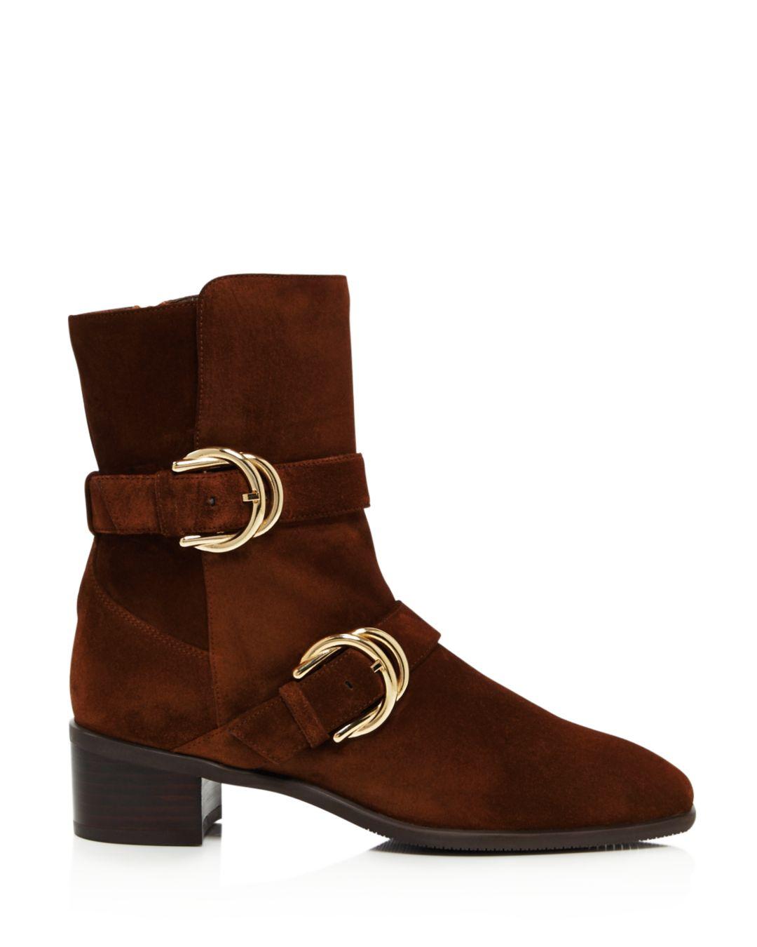 stuart weitzman buckle boots