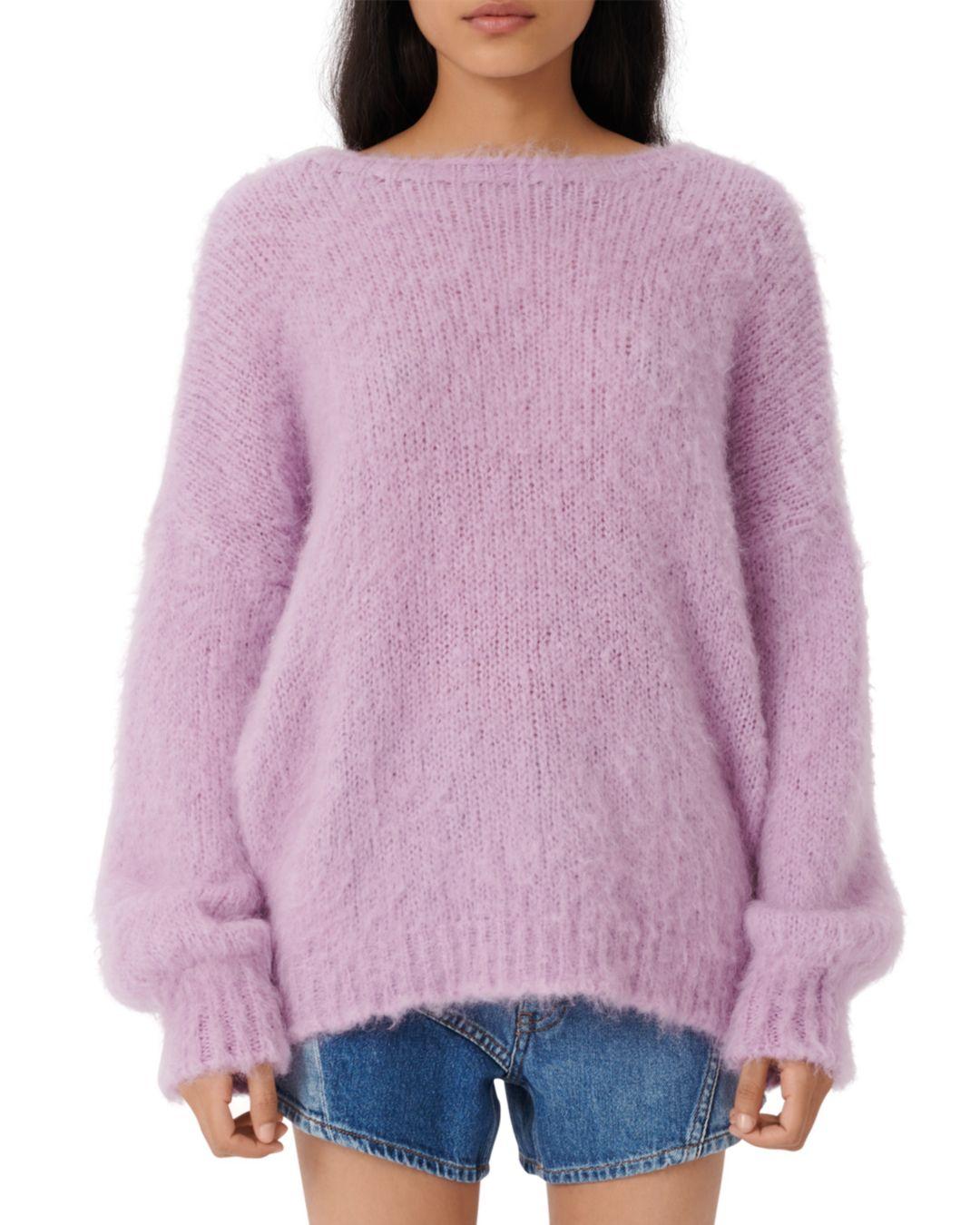 lilac oversized sweater