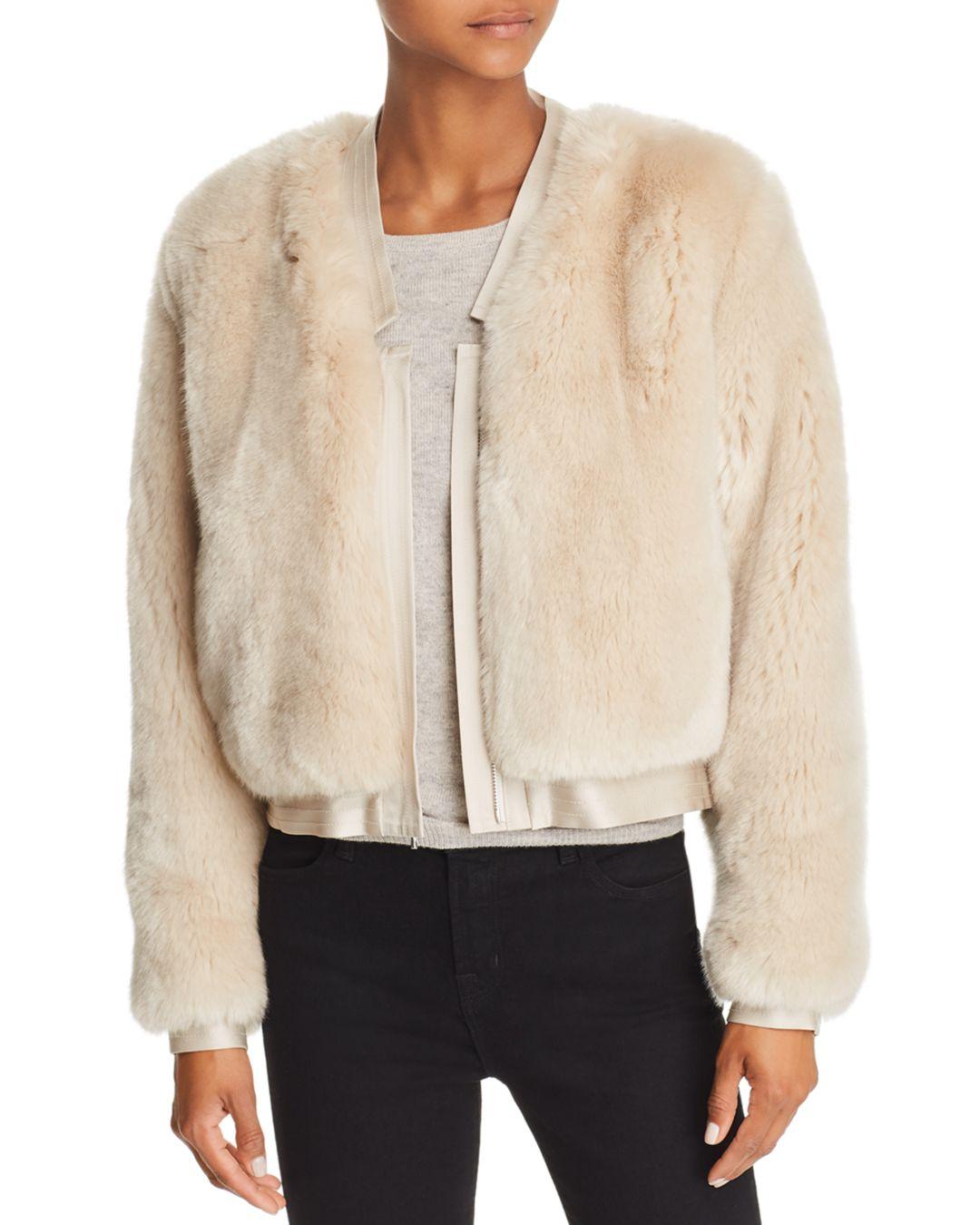 J Brand Ashbey Faux Fur Jacket in 
