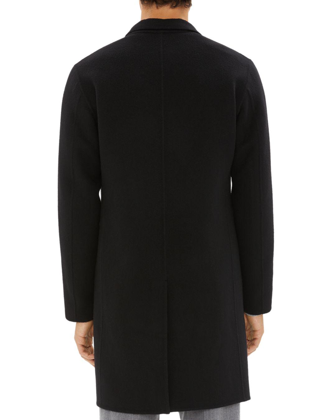 Theory Suffolk Cashmere Coat in Black 