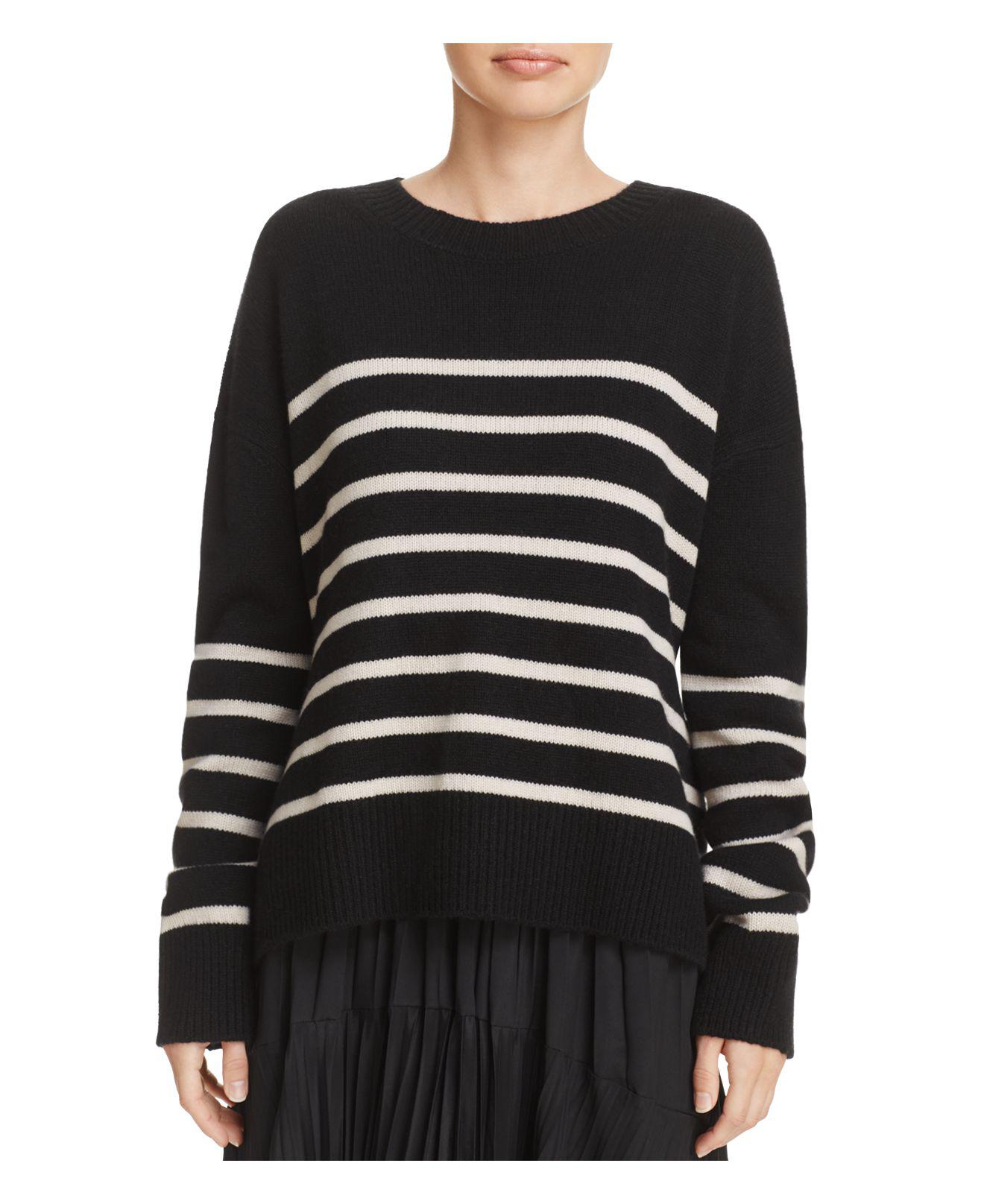 Lyst - Vince Tie-back Cashmere Sweater in Black