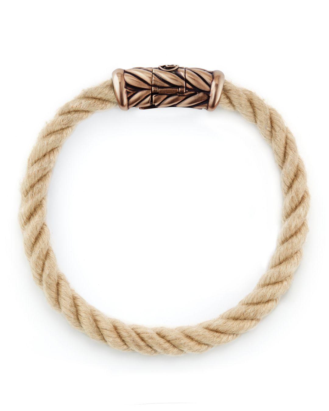 David Yurman Maritime Rope Bracelet With Bronze for Men Lyst