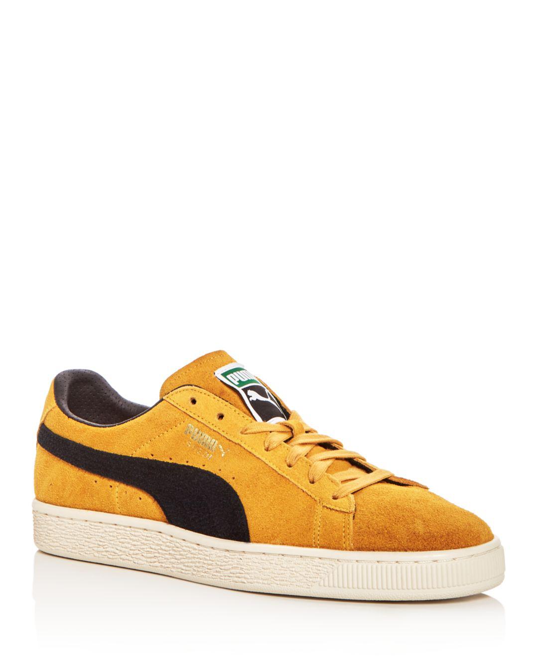 puma suede classic yellow