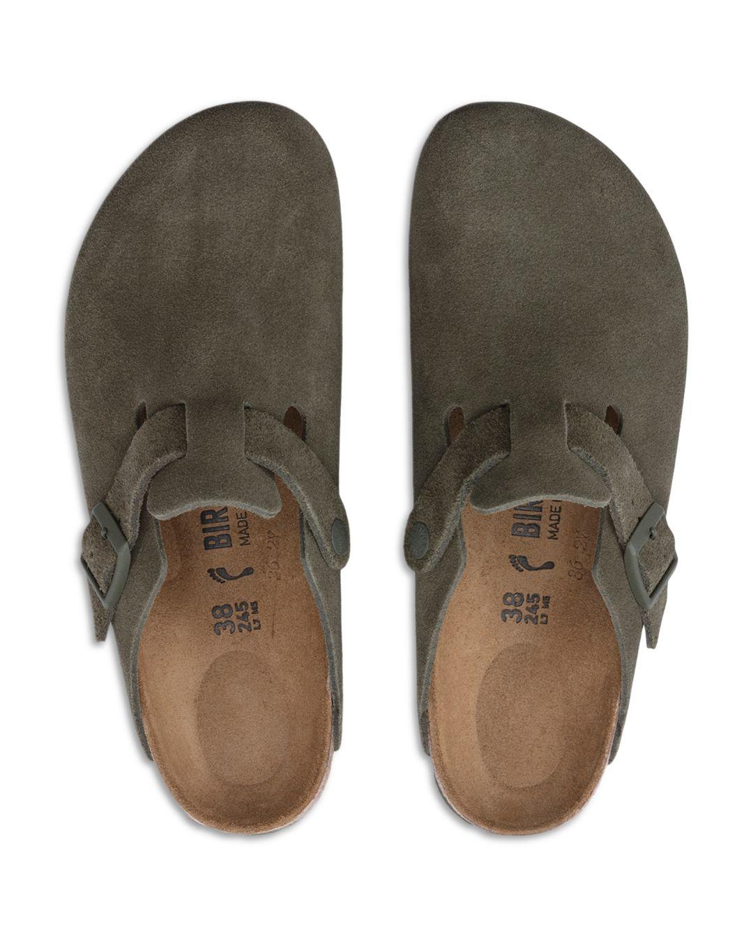 Birkenstock Boston Slip On Clogs in Green for Men | Lyst