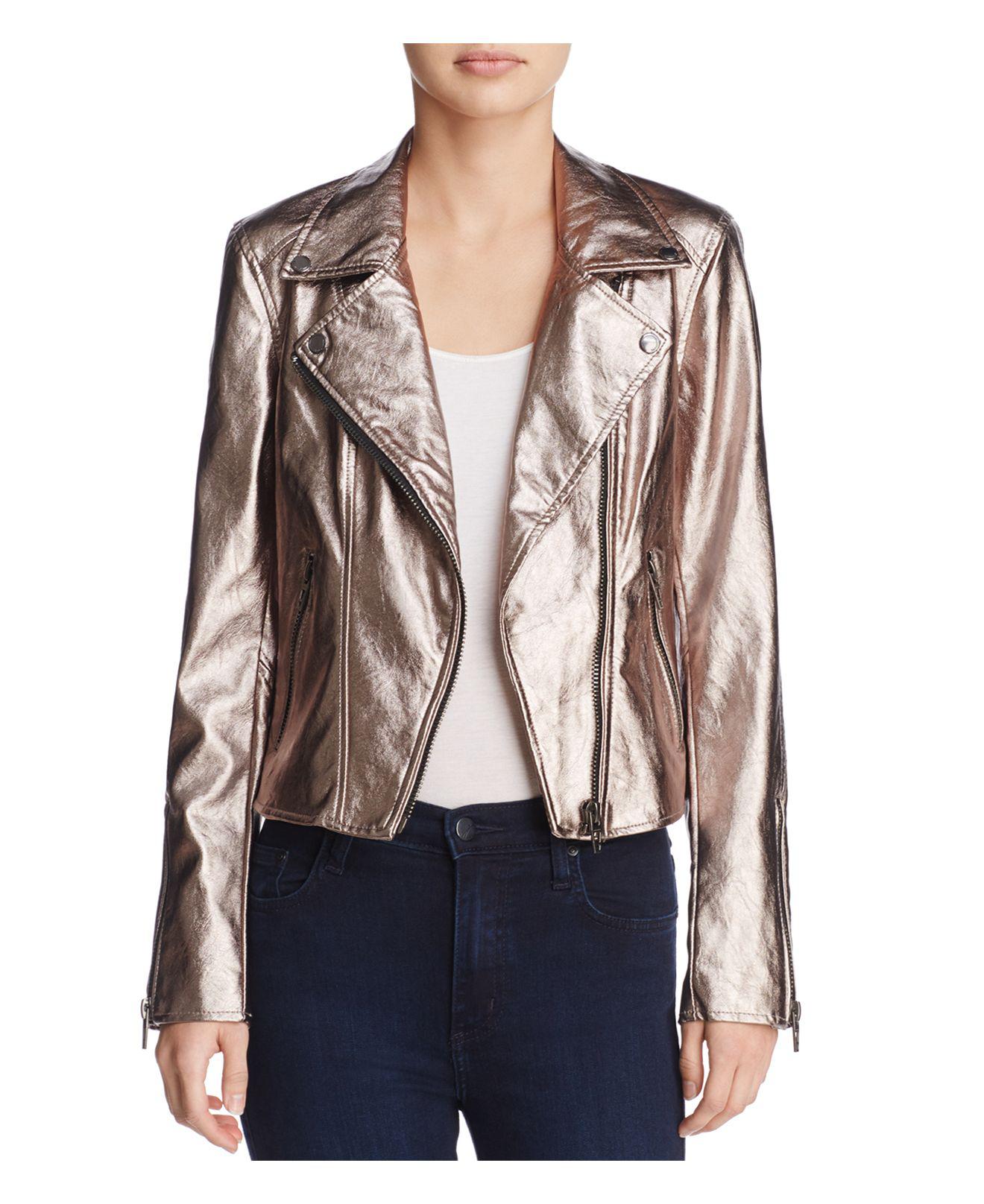 Lyst Blank Nyc Metallic Faux Leather Moto Jacket Gallery