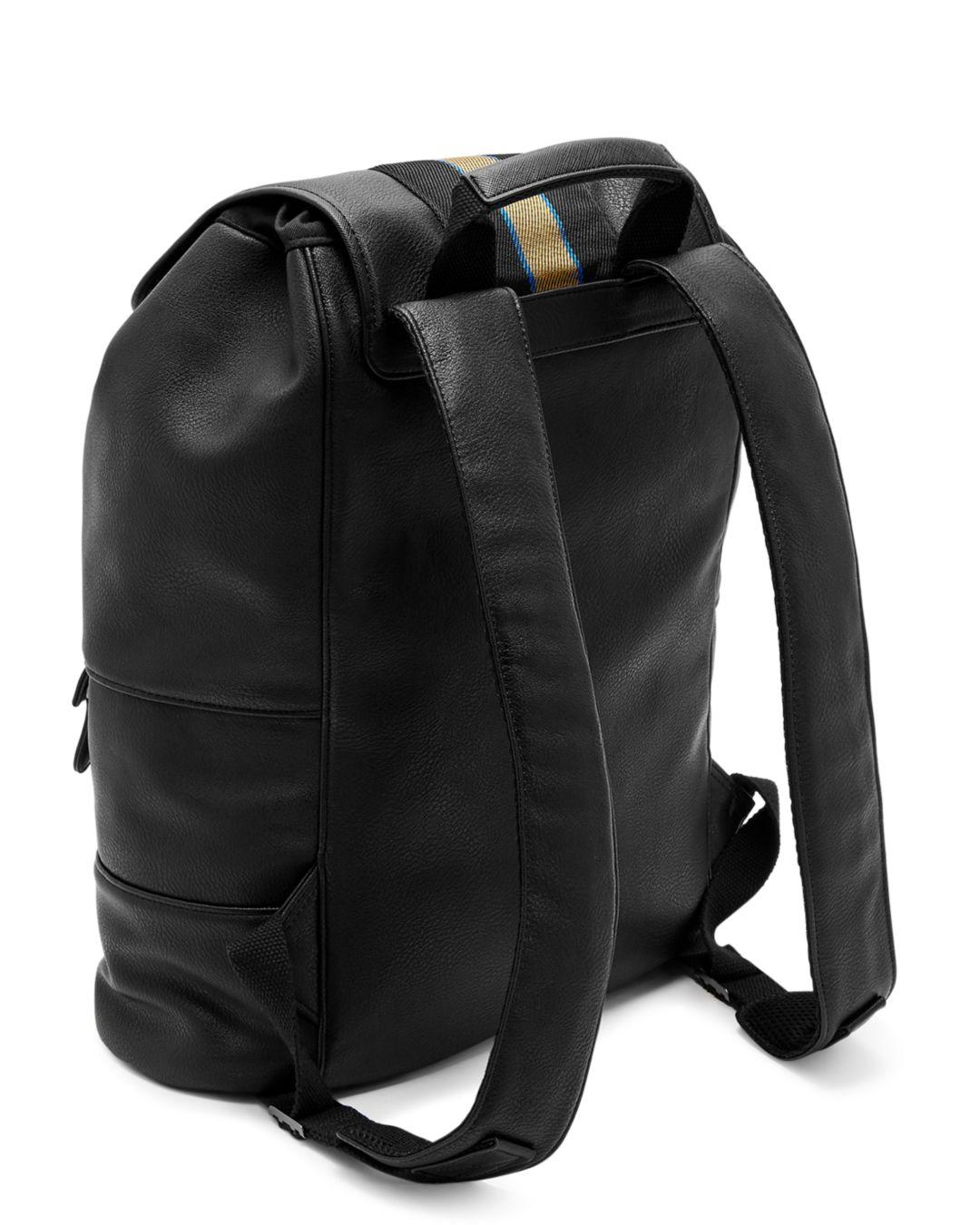 ted baker webbing strap leather backpack