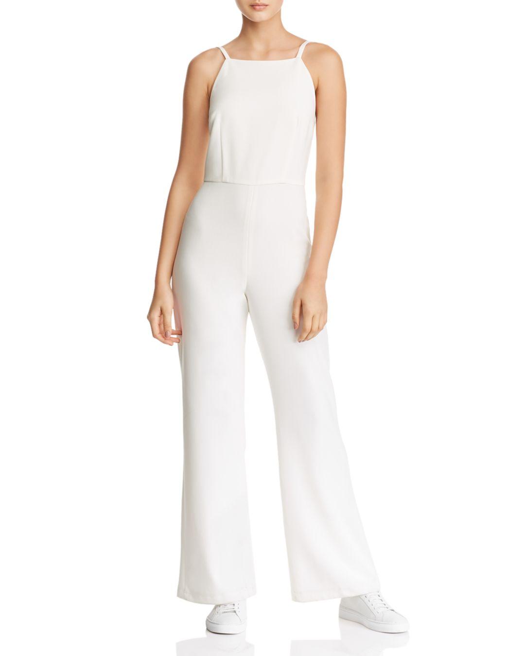 french connection white jumpsuit