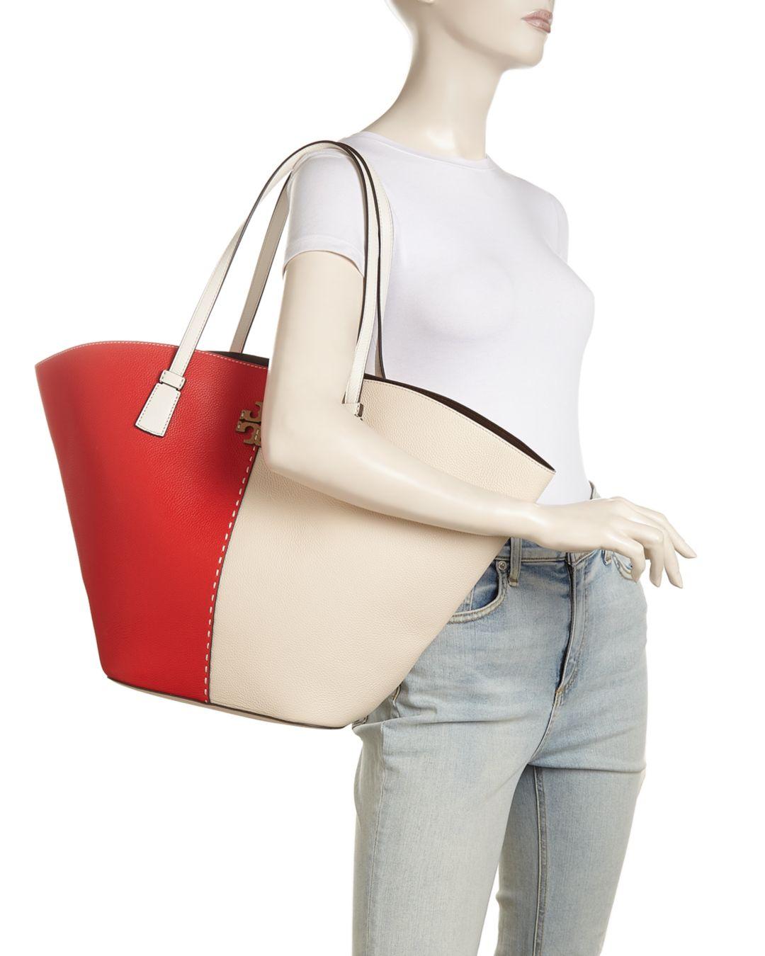Tory Burch Mcgraw Color Block Tote 2025