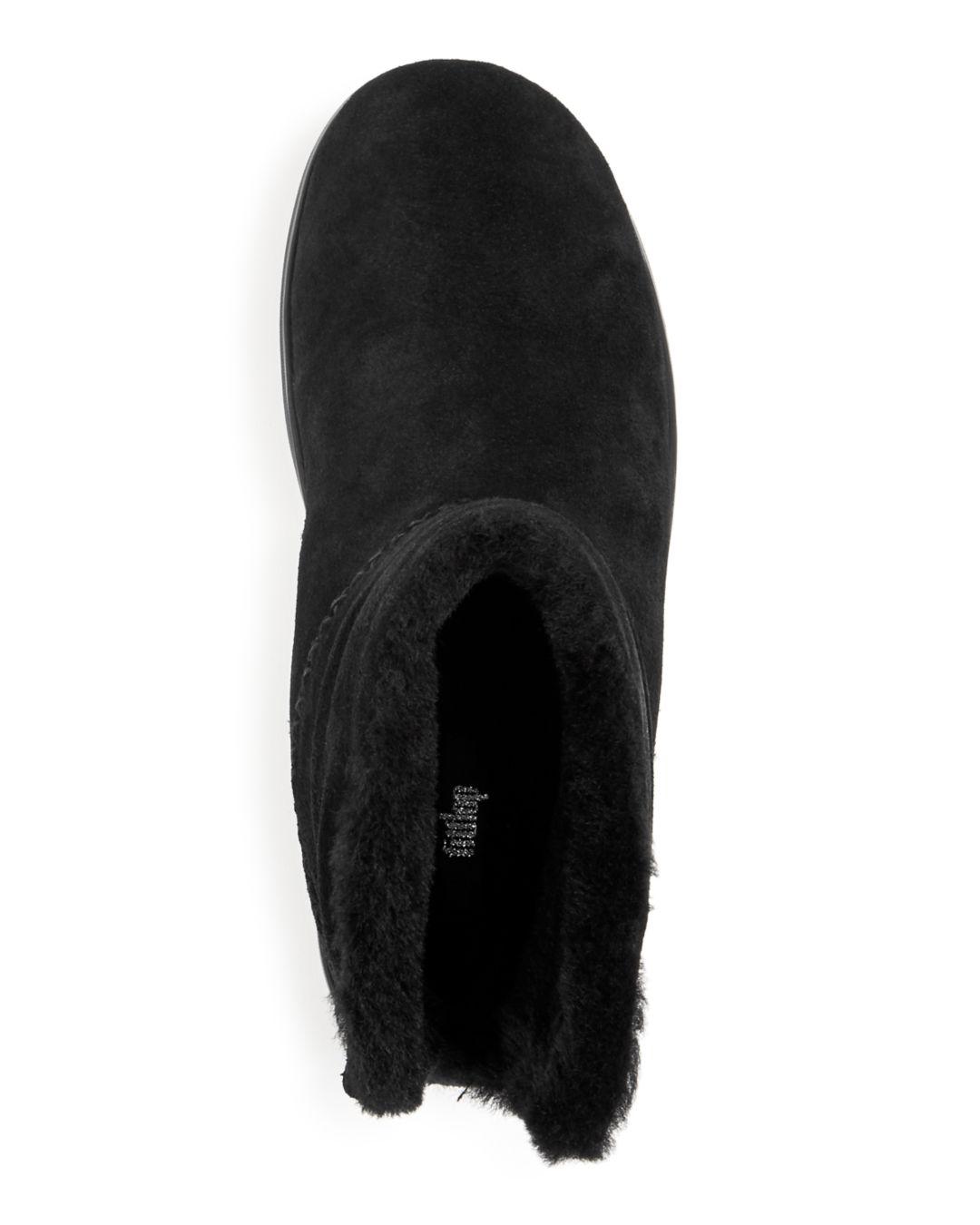 Fitflop Rubber Women's Mukluk Shorty Iii Shearling Boots in Black | Lyst
