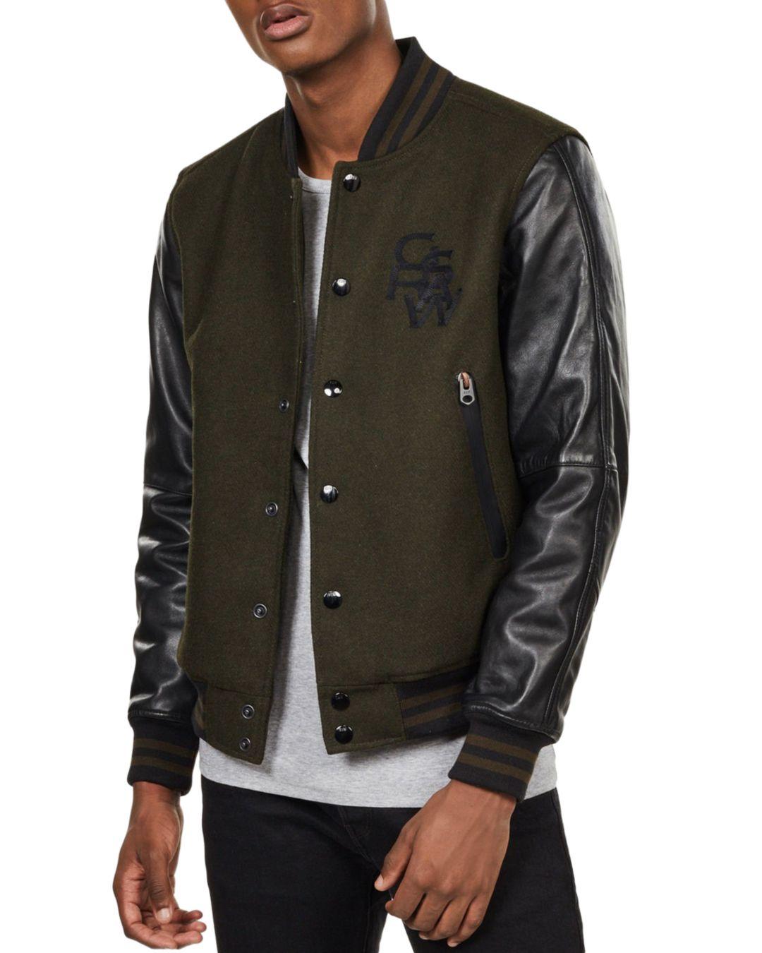 g star leather bomber jacket