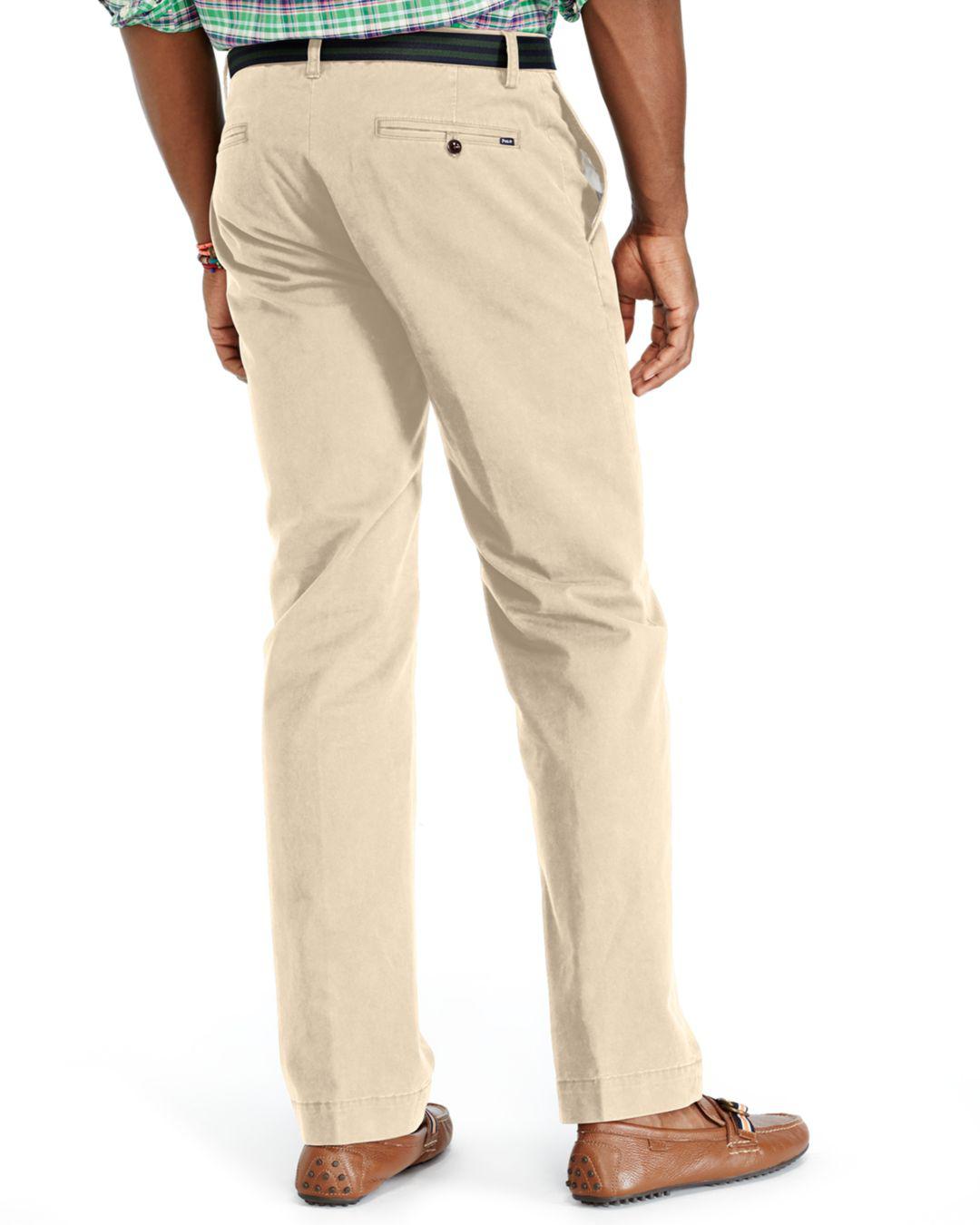 Polo Ralph Lauren Cotton Stretch Classic Fit Chino Pants in Khaki ...
