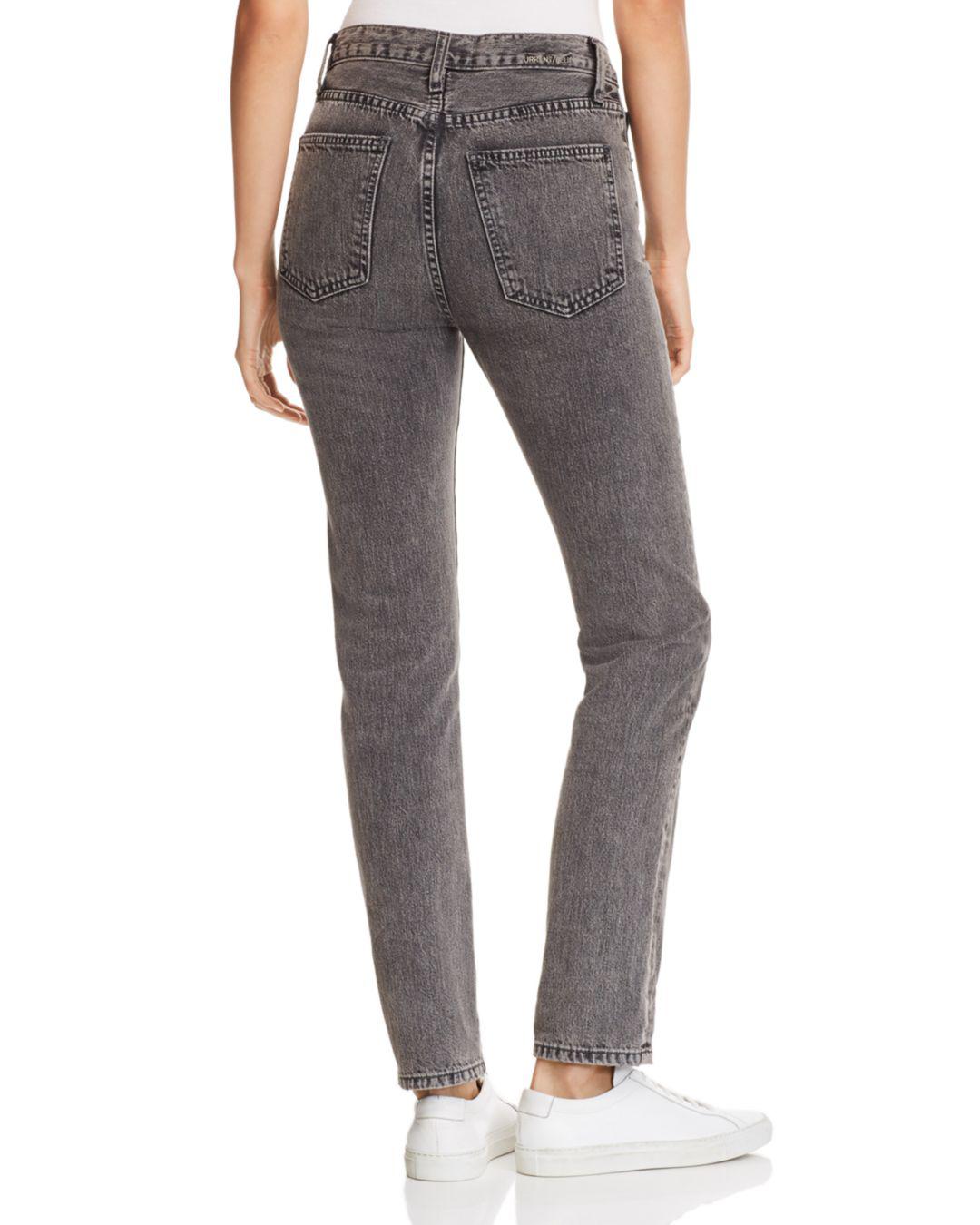 high rise straight leg jeans