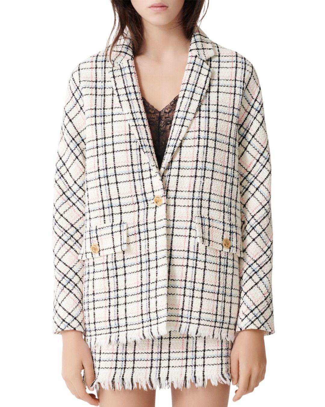 oversized tweed blazer