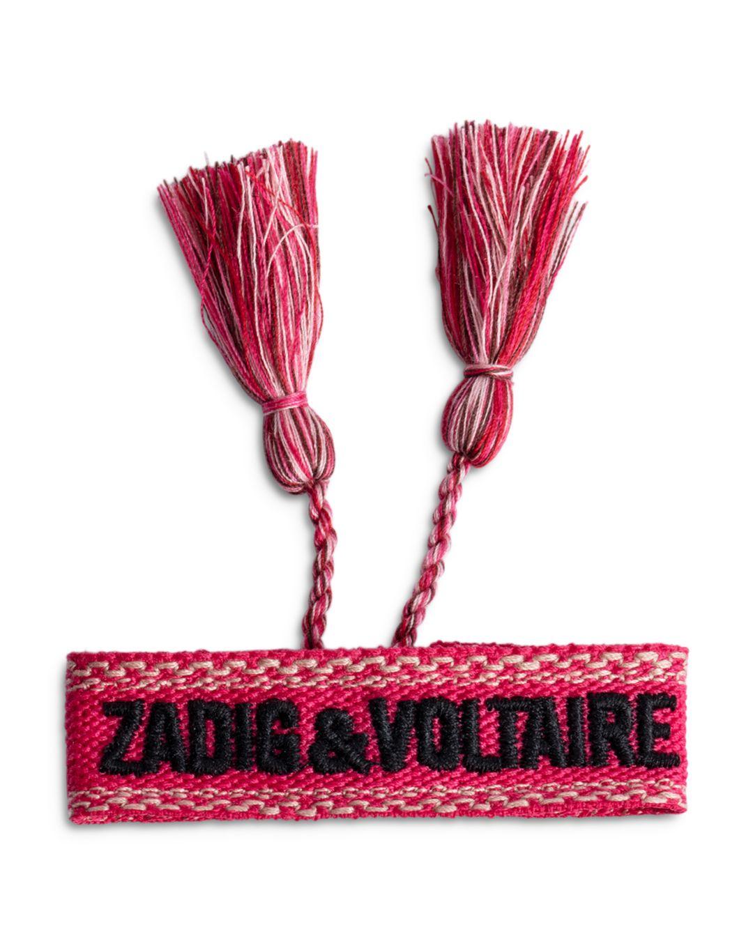 Zadig & Voltaire X Band Of Sisters Logo Bracelet in Red | Lyst