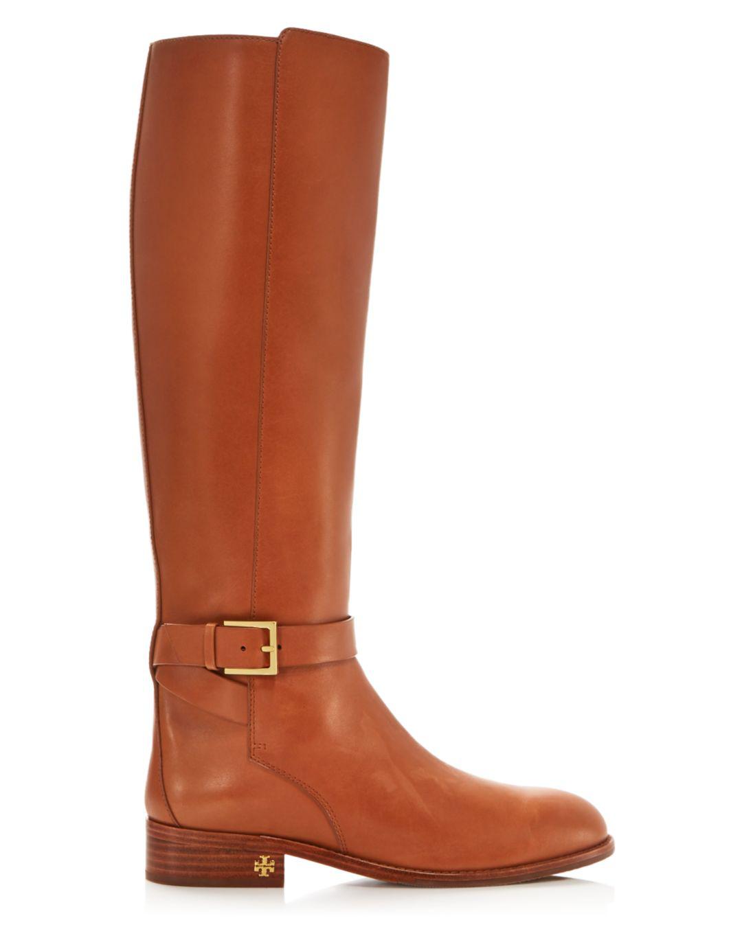 tory burch women's brooke round toe leather booties