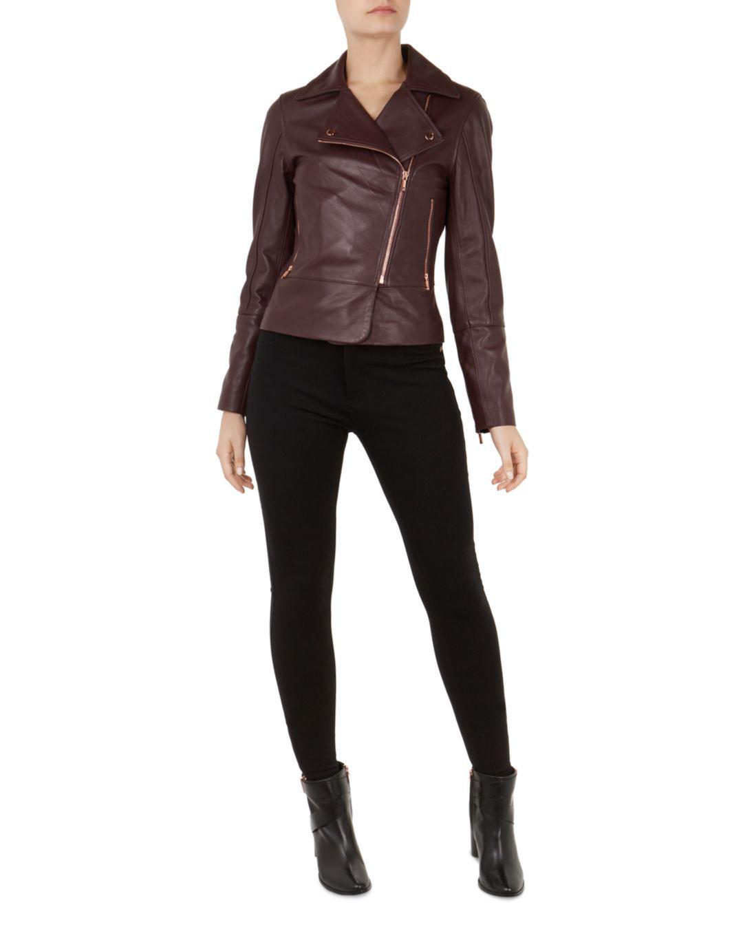 ted baker minimal biker jacket
