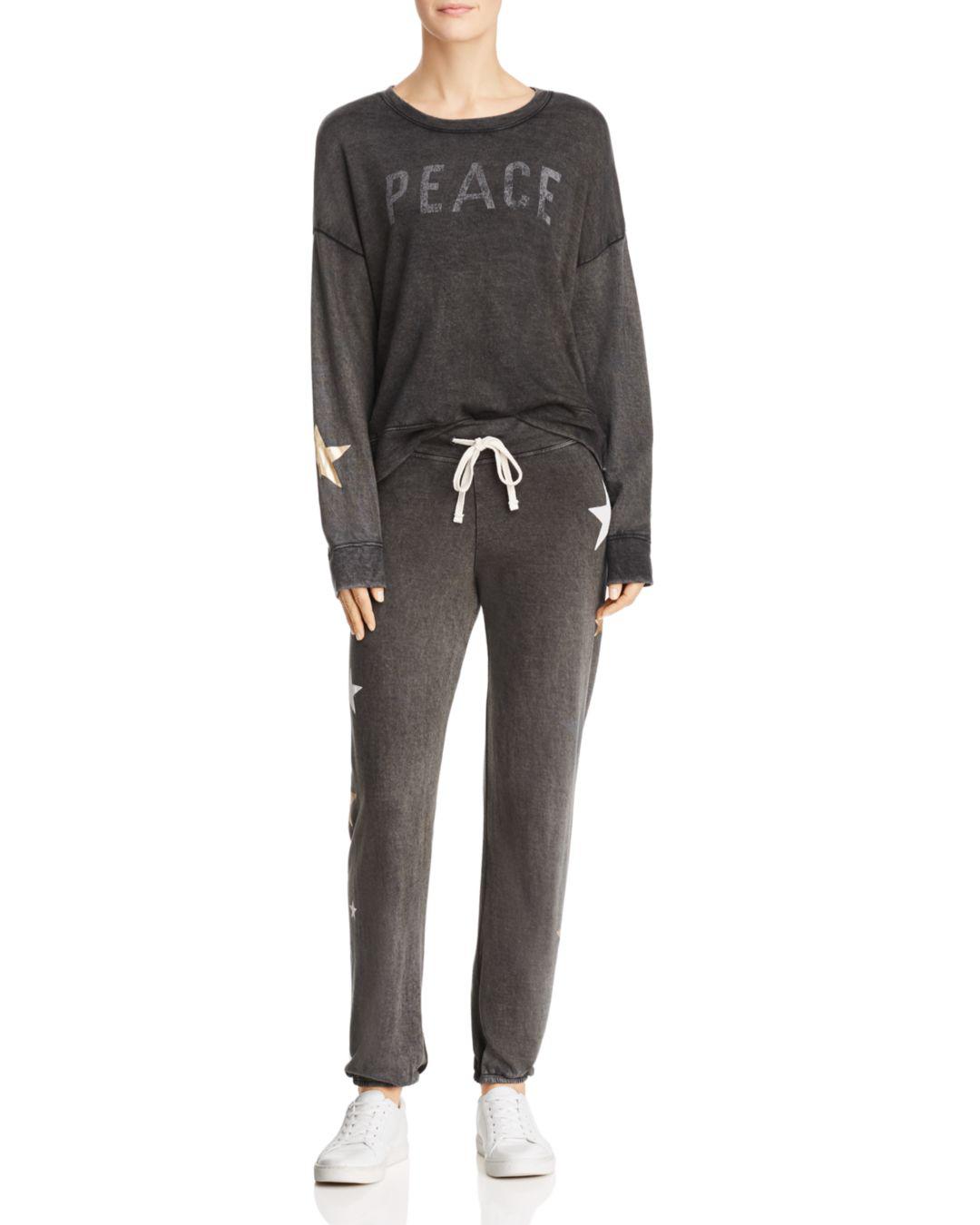 sweatpants with stars on them