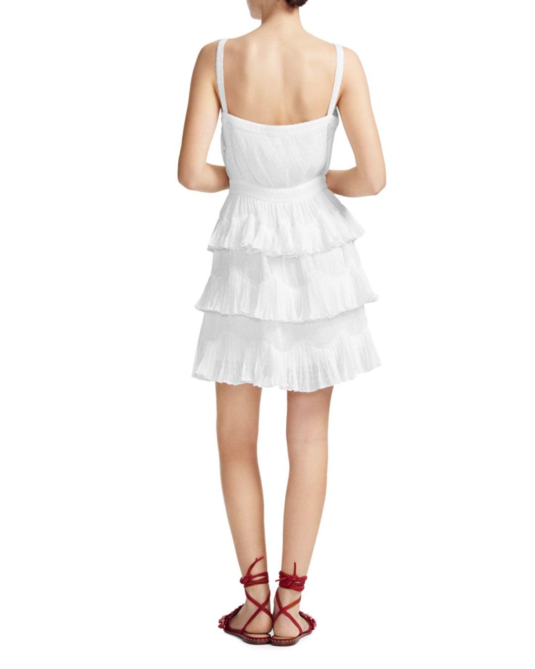 maje ruffle dress