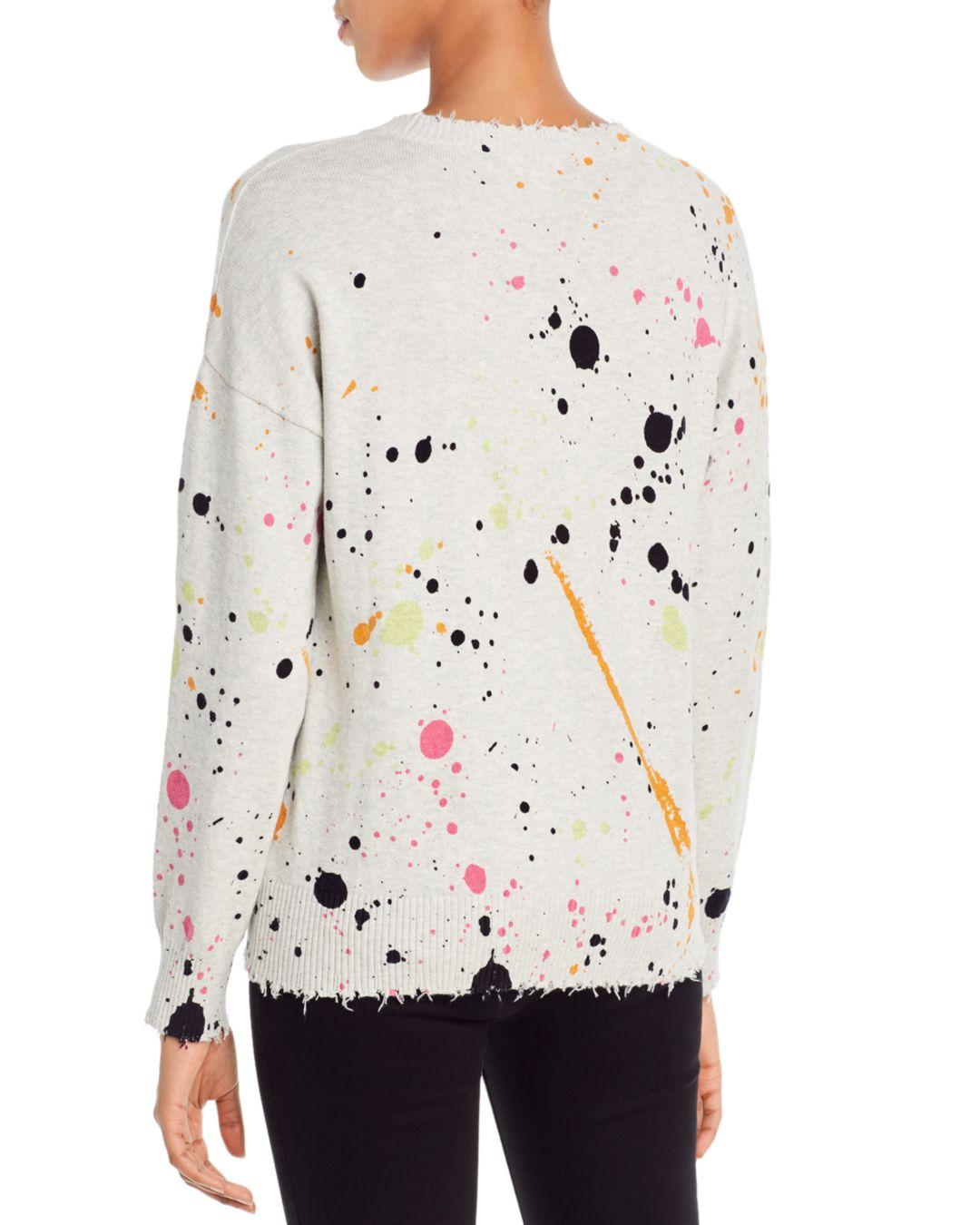 paint splatter sweater