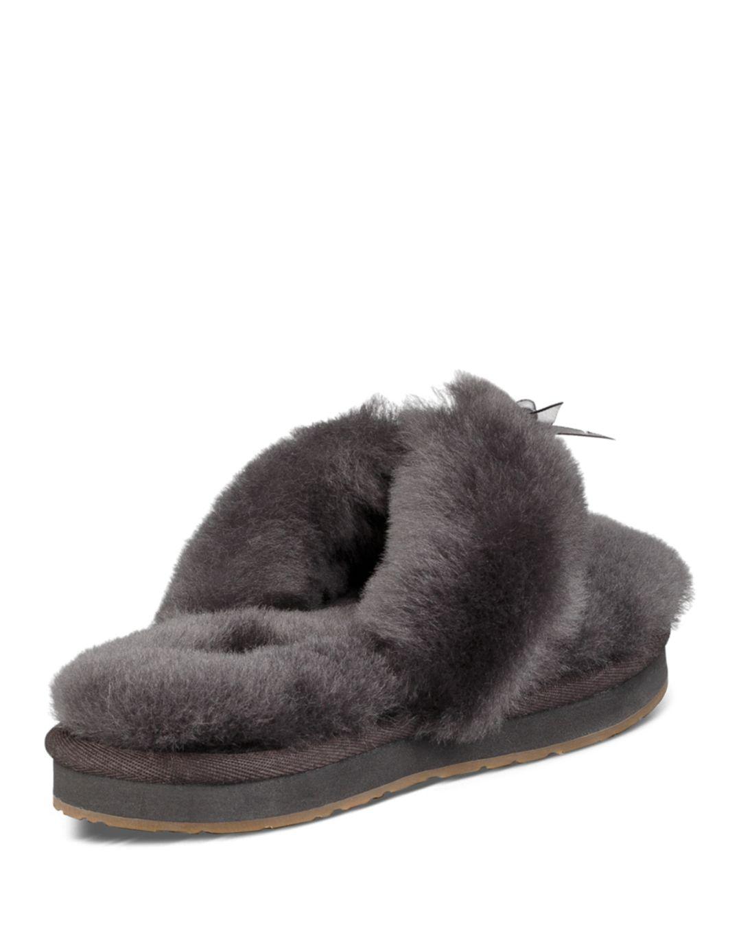 ugg sheepskin flip flops