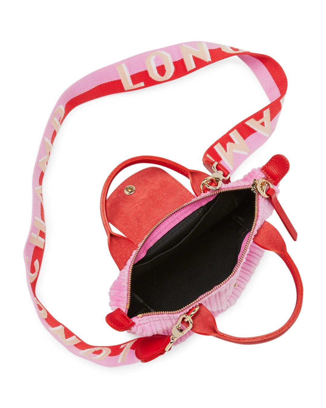 longchamp velvet bag