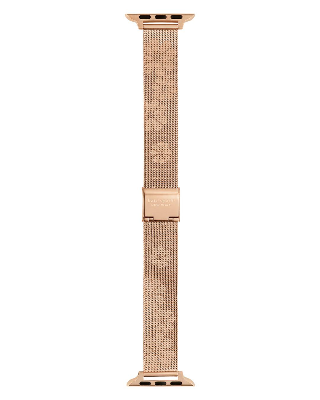 Kate Spade Rose-gold-tone Stainless Steel Mesh 38/40mm Band For Apple Watch®  | Lyst