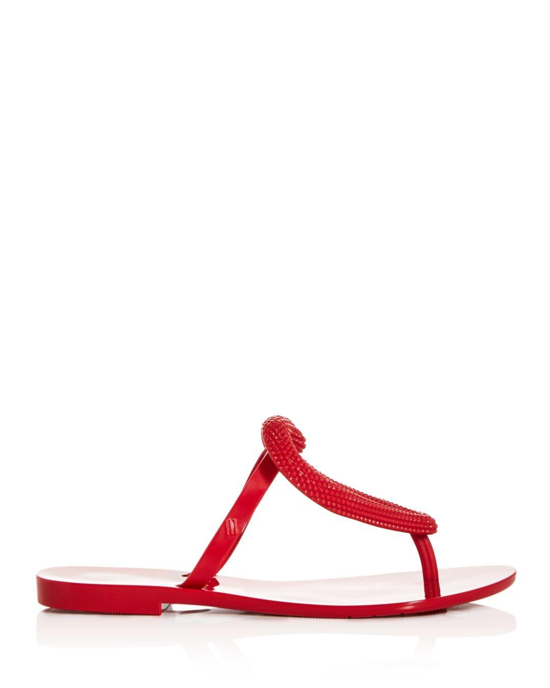 melissa heart flip flops