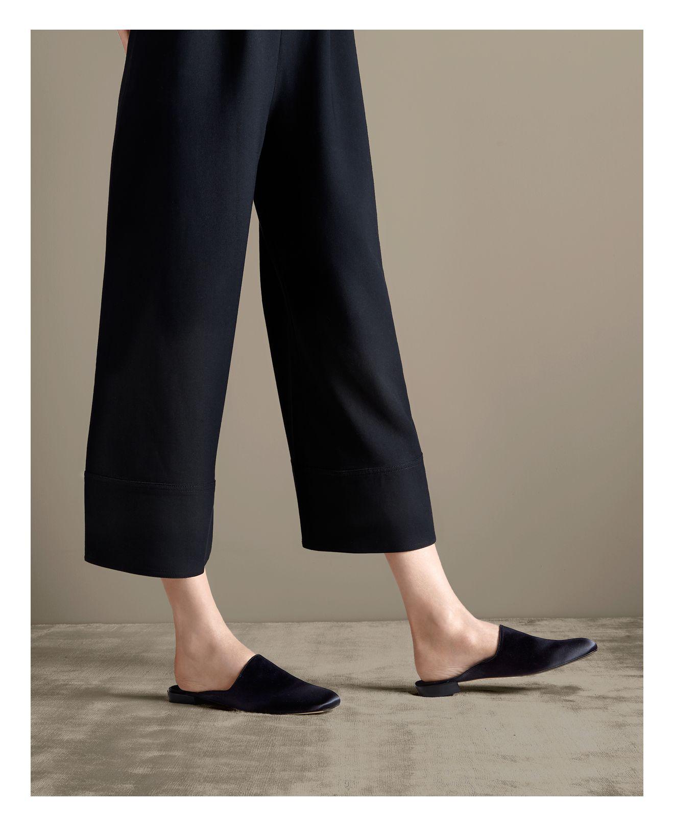 stuart weitzman satin mules