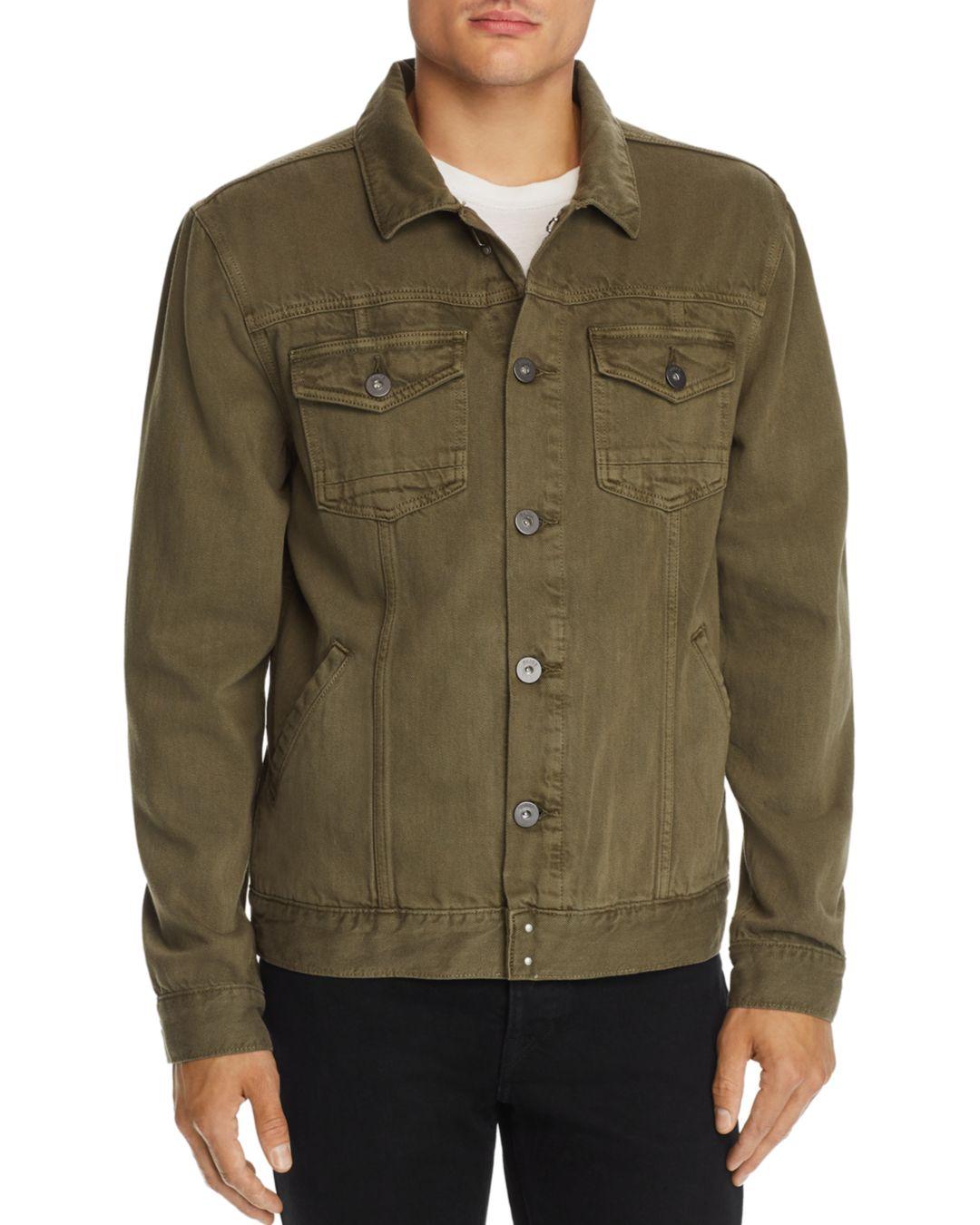 PAIGE Cotton Scout Jacket in Green for Men - Lyst