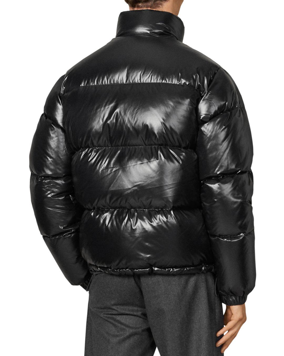 Sandro Laque Down Puffer Jacket in Black for Men | Lyst