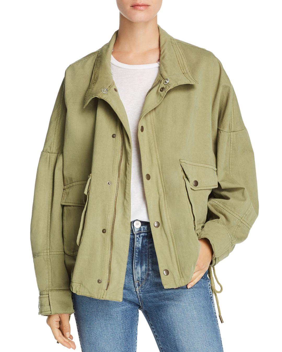 utility jacket with fur