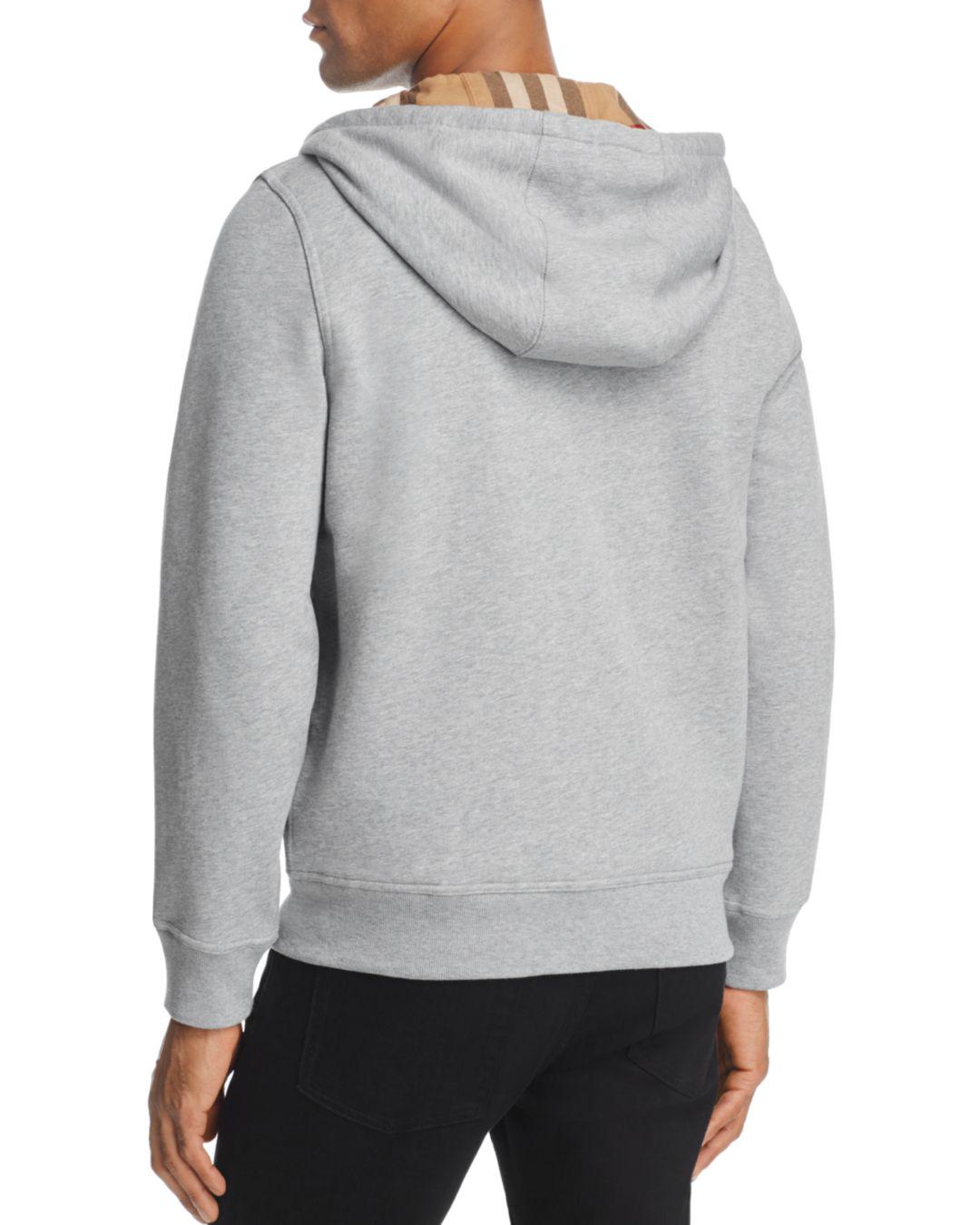 burberry fordson zip hooded sweatshirt