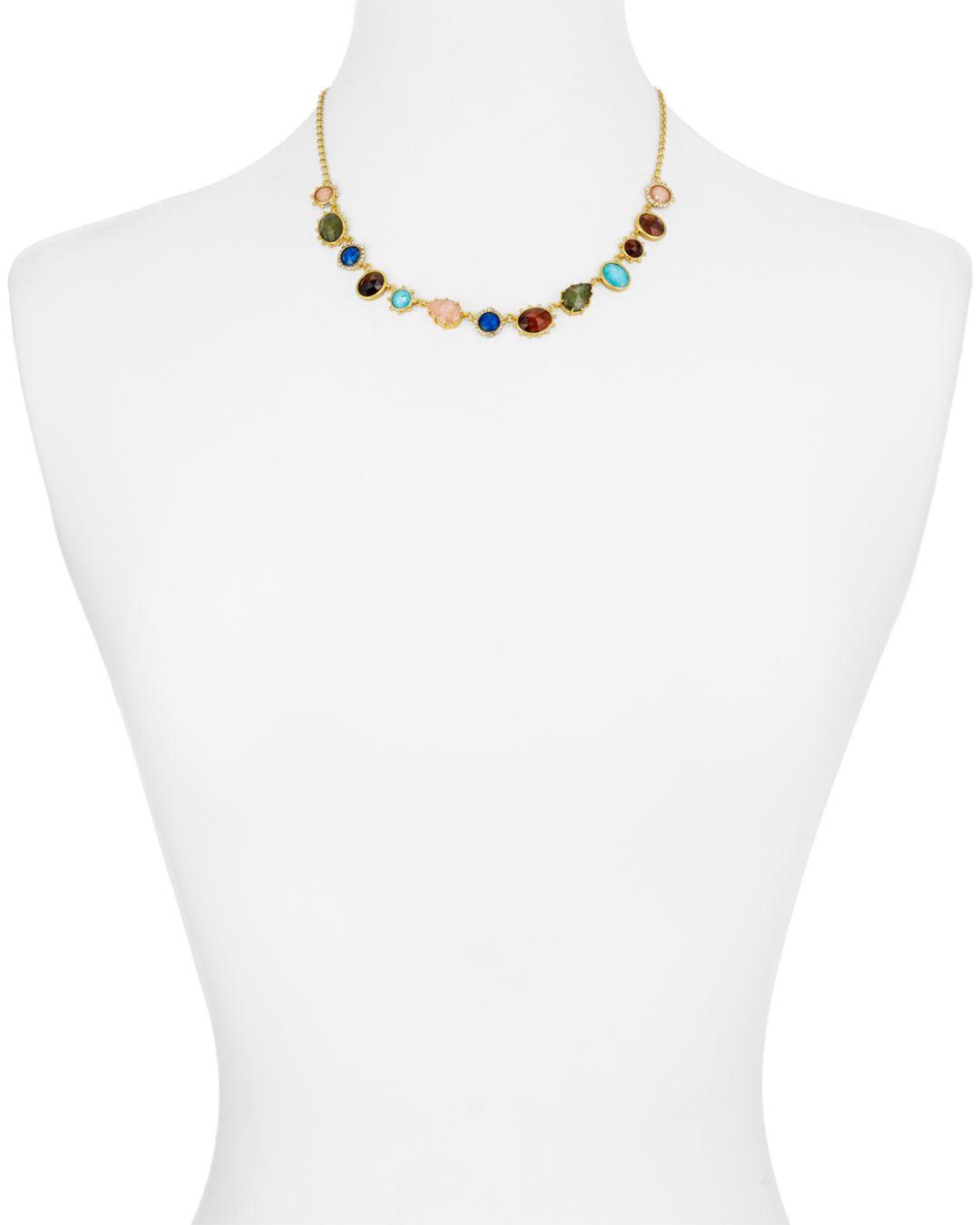Kate Spade Multicolor Stone Necklace | Lyst